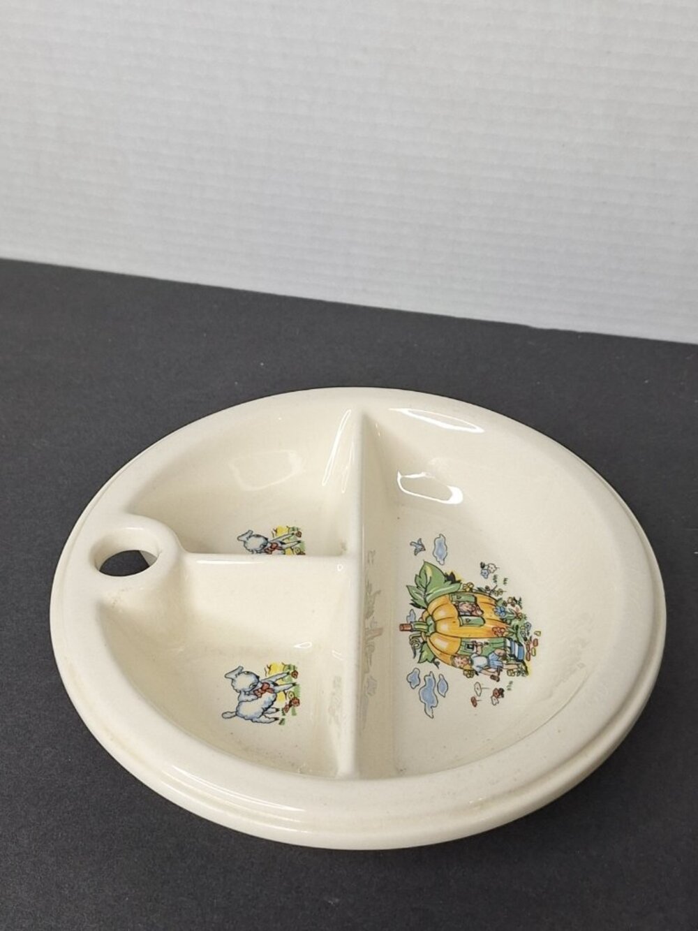 Vintage  Baby Food Warming Bowl Divided Dish - Picture 9 of 12